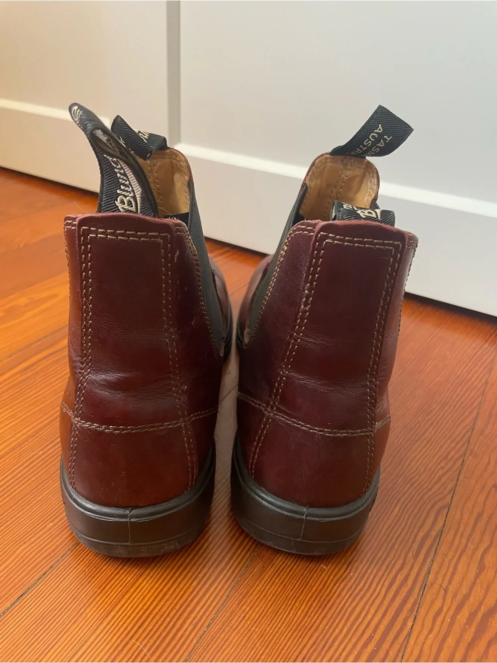 Blundstone Men's Chukka Boots in Burgundy Leather